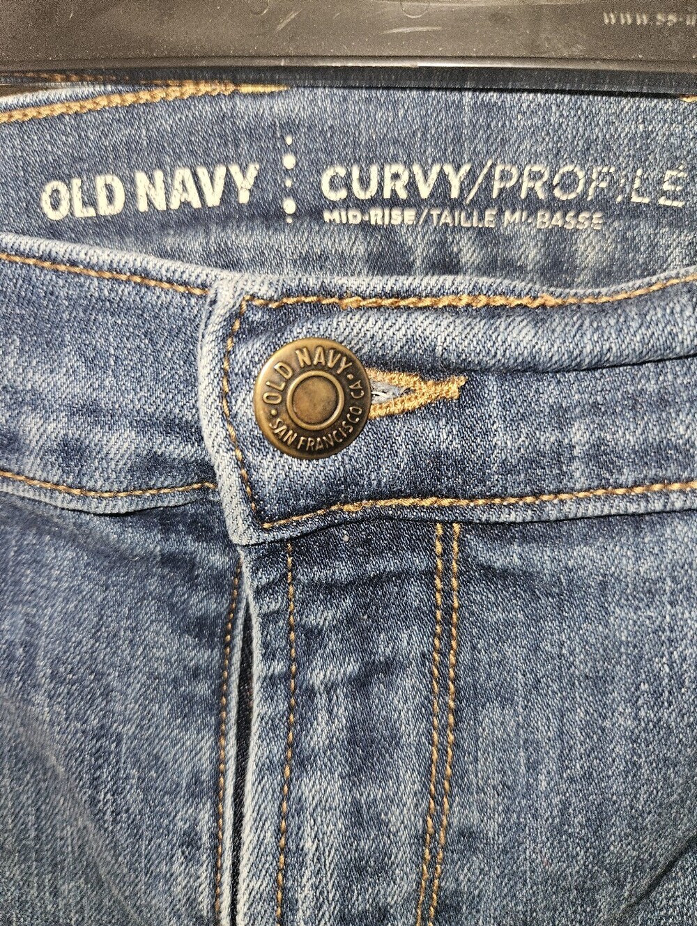 Old Navy Womans Old Navy Curvy Mid Rise Jeans Size 16 - Picture 6 of 12